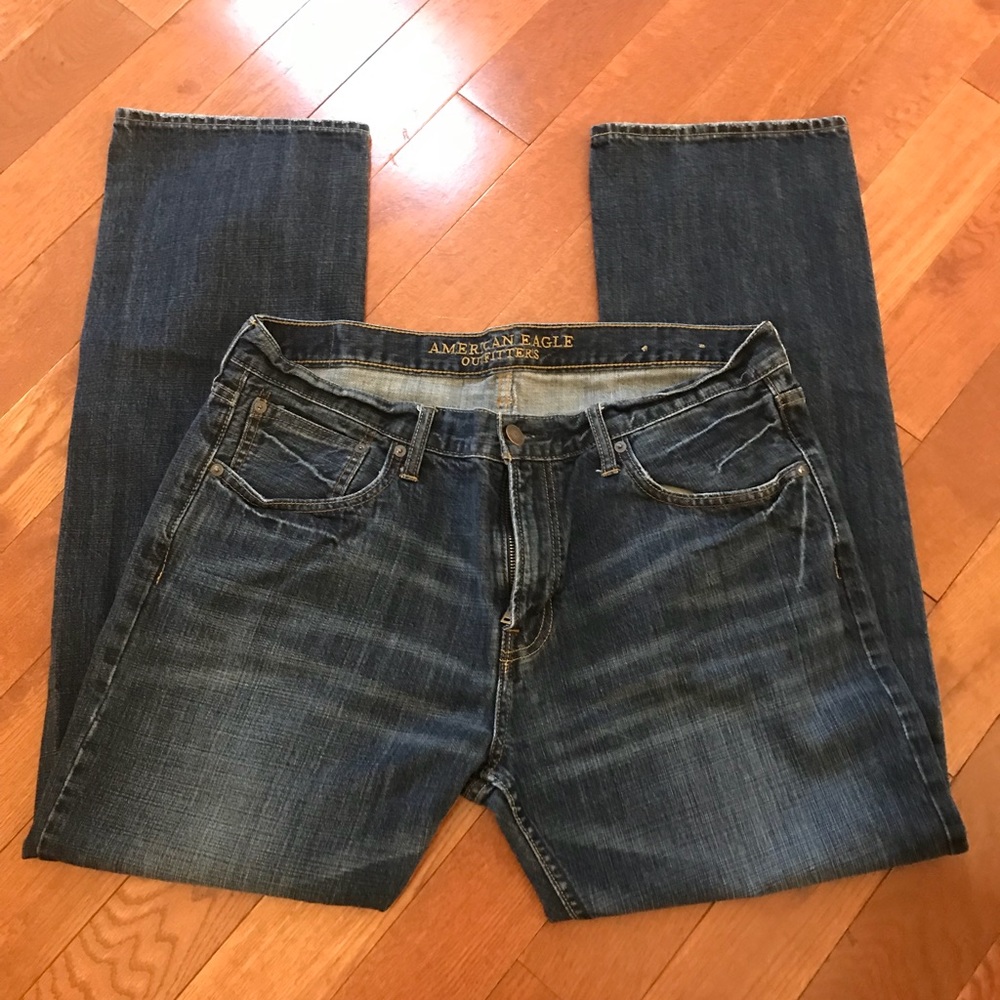 Used 36/32 American Eagle Original Straight Jeans